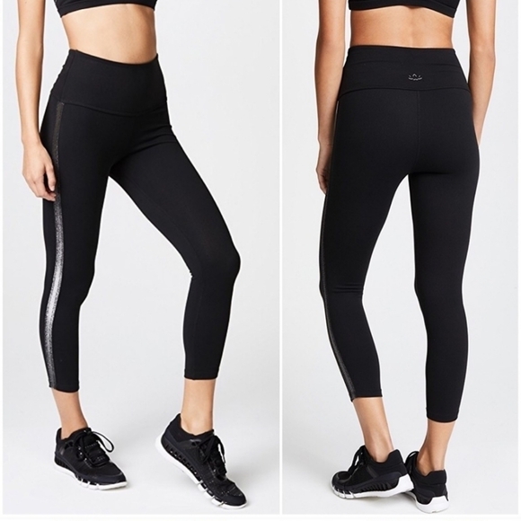 Beyond Yoga Silver Trim Midi High Rise Leggings - Picture 1 of 4